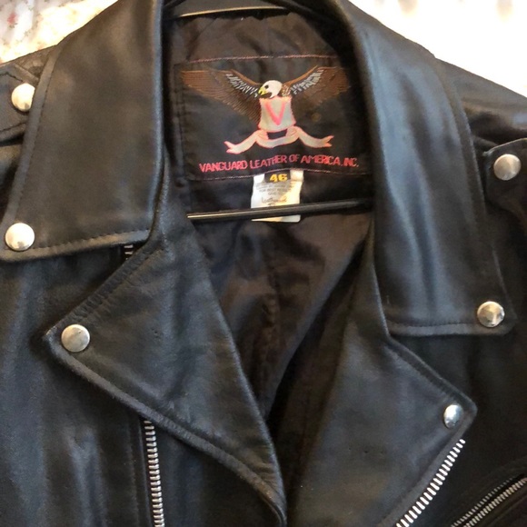 Vanguard leather motorcycle Jacket! - Picture 5 of 8